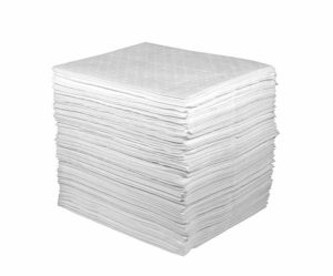 82002 15" x 18" OIL ONLY LIGHT-WEIGHT ABSORBENT PAD - White, 200/bag - F5980